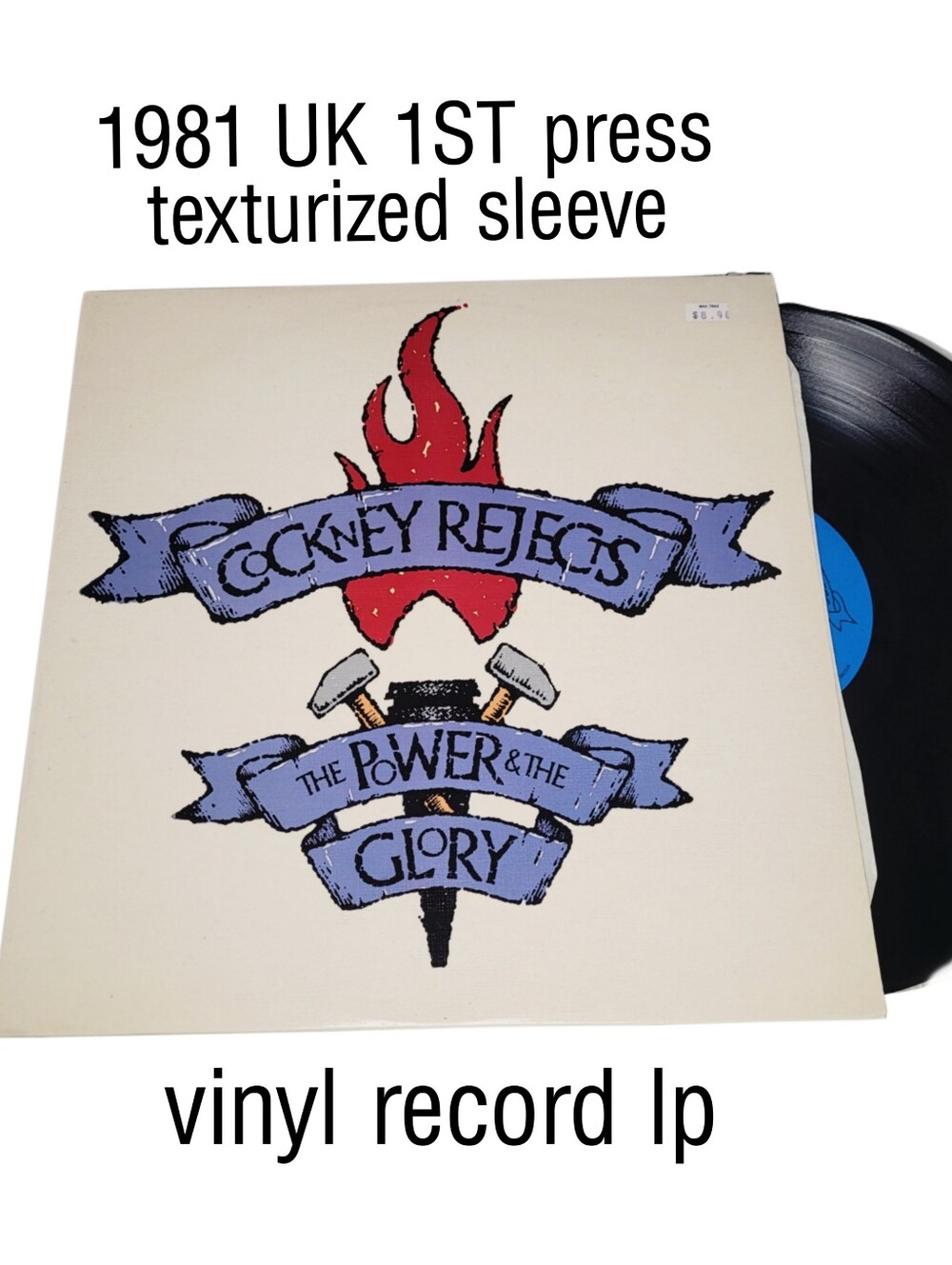 1981 Cockney Rejects The Powers & The Glory 1st Press UK Texturized Cover Record